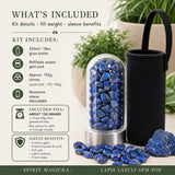 Lapis Lazuli Gem Pod Water Bottle