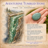 Aventurijn tuimelde steen