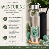 Aventurine Gem Pod vatnsflaska 💧