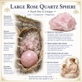 Grande sphère de quartz rose