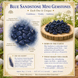 Mini pietre preziose di arenaria blu (lotto da 50 grammi / 1,7 once)