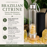 Brasiliansk Citrin Gem Pod Vandflaske 💧
