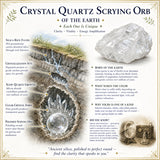 Crystal Quartz Scrying Orb - Sphere