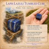 Lapis Lazuli Tumbled Cube