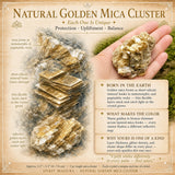 Grappe de mica doré naturel