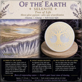 Selenite The Tree Of Life Reinigungsscheibe