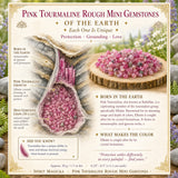 Roze toermalijn ruwe mini-edelstenen (partij van 50 gram)