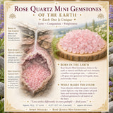 Rosenquarz Mini-Edelsteine (50 Gramm / 1,7 Unzen Menge)