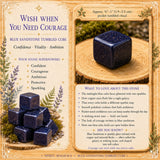 Cubo caído de arenito azul