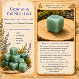 Cubo burattato avventurina verde
