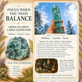 Generatore grande di fluorite verde
