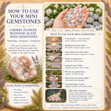 Kirsuberjablómablóma Agate Mini gimsteinar (50 grömm / 1,7 oz. Lot)