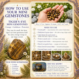 Tiger's Eye mini ædelsten (50 gram / 1,7 oz. parti)