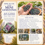 Ruby In Zoisite Mini Ædelsten (50 Gram / 1,7 oz. Parti)