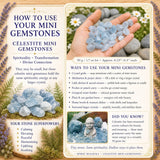 Celestite Mini Değerli Taşlar (50 Gram / 1.7oz Lot)