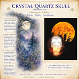 Crânio de cristal de quartzo (tamanho médio)