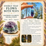Rainbow Fluorite Double Point