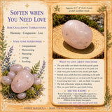 Rose Chalcedon tumlet sten