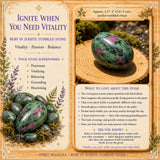Rubin i Zoisite Tumbled Stone