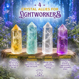 Σετ 4 Crystal Sparkle Lightwork Manifestation