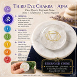LOWEST PRICE - SALE GIFT IDEAS!-SAVE 70% TODAY - 7-Chakra Engraved Crystal Stone Set