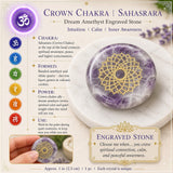 LOWEST PRICE - SALE GIFT IDEAS!-SAVE 70% TODAY - 7-Chakra Engraved Crystal Stone Set