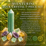 Aventurine Luck Crystal 7-hluta sett