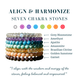 7-teiliges Mala-Perlen-Armband Chakra-Set