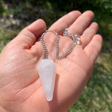 White Quartz Crystal Pendulum