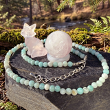 Z ARRON DESIGN Collana con ciondolo in filo di rame Serenity Moonstone