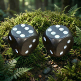 Black Agate Set of 2 Dice