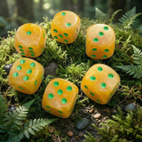 Yellow Jasper Set of 2 Dice