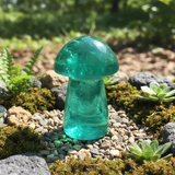 Green Fluorite Mushroom