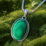 Malachite & Silver Transformation Necklace