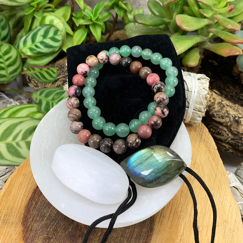 Heart Chakra Mala Bracelet Set🌈