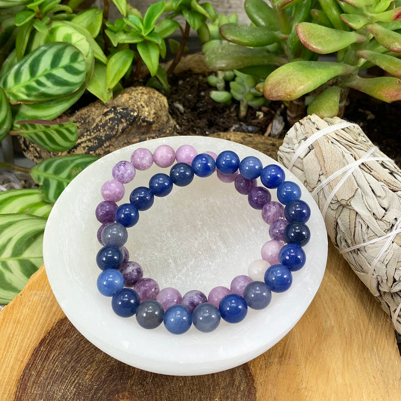 Third Eye Chakra Mala  Bracelet Set🌈