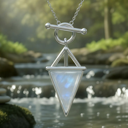 Moonstone & Silver Intuition Necklace -