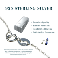 Classic Lapis Lazuli Silver Stud Earrings