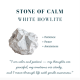 White Howlite & Crystal  Zen Companion Set