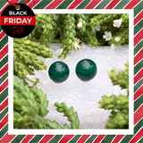 Black Friday - Earrings - Malachite Studs