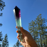 Purple & Green Fluorite Point Cut Generator