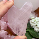 Rose Quartz Gua Sha Facial Massage Tool