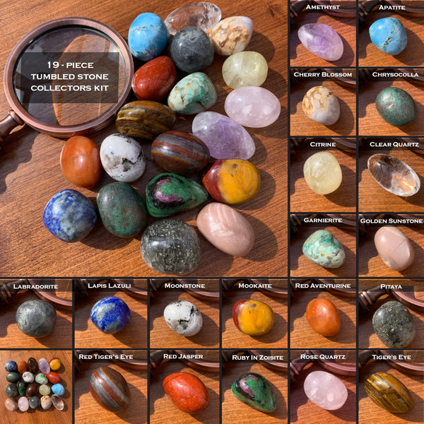 Black Friday 19 - Piece Tumbled Stones Collectors Kit