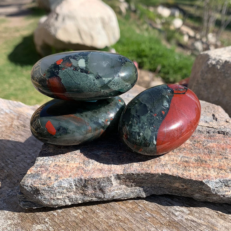 African Bloodstone Palmstone