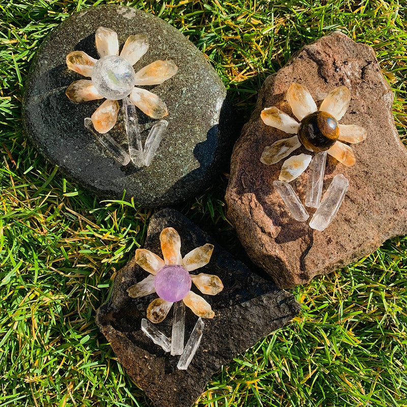 READY Amethyst Crystal Mini Flower Power Kit 🌼 - rawstone