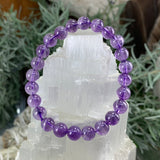 Mala Amethyst Bracelet With Velvet Pouch