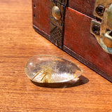 Angel Hair Rutilated Quartz Teardrop Cabochon