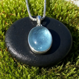 Aquamarine & Silver Serenity Necklace
