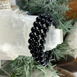 Mala Black Obsidian Bracelet With Velvet Pouch