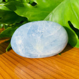 Blue Calcite Palmstone - palmstone